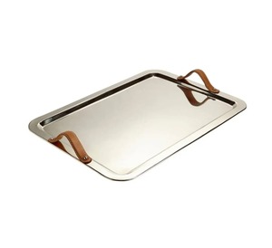 Bandeja de servicio de acero inoxidable pulido personalizada al por mayor, bandeja de comida de alta calidad para uso en restaurantes y catering en todos los tamaños - Product Image 6