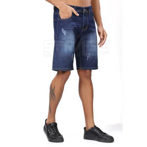 กางเกงยีนส์ขาสั้นลำลองผ้าฝ้าย 100% สไตล์ใหม่สั่งตัดได้ สีพื้น คุณภาพสูง ผลิตในปากีสถาน - Product Image 3