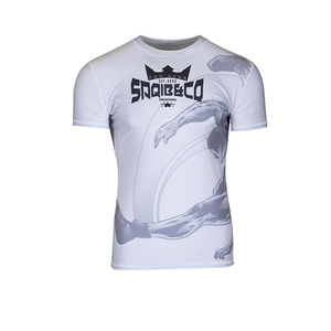 Camiseta de Compresión Unisex de Manga Corta con Protección Solar UPF 50+, Spandex/Poliéster 240g, para BJJ - Product Image 6