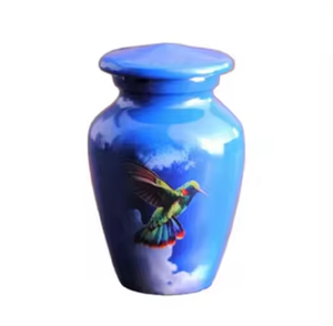 Fournisseur de confiance d'urne commémorative de cendres de qualité supérieure fournitures funéraires en métal urnes funéraires souvenir pour achat en gros - Product Image 1