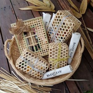 Vietnam Meilleure vente panier de tissage bambou pour la maison stockage artisanat tissé tissage écologique boîte panier de rangement en bambou - Product Image 2
