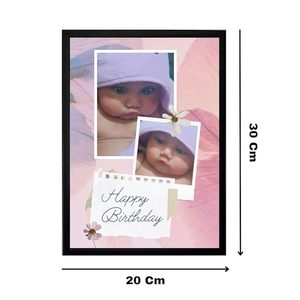 Marco de madera acrílica 4x6 Marco DE FOTOS acrílico rústico sólido con base de madera Marco de madera de nogal - Product Image 2