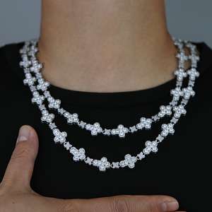 3MM 4MM Diamond Tennis Bracelet 10K Solid Gold Hip Hop Jewelry Necklace VVS moissanite Diamond Tennis Chain - Product Image 5