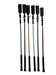 Fouets d'équitation en cuir de haute qualité fabriqués en Inde, 27 pouces, options personnalisables - Product Image 6