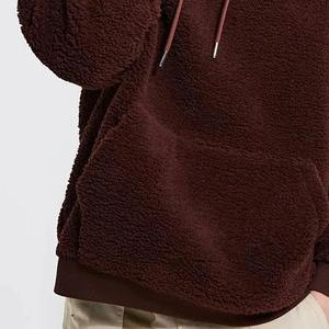 Wholesale New Design Men's <b>Sherpa</b> Hoodies Custom Color With Kangaroo Pockets Fashion Wear <b>Sherpa</b> Sweat Shirts For Adults - Product Image 3