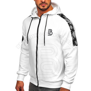 เสื้อมีฮู้ดแบบซิปของผู้ชายผ้าฝ้ายโพลีเอสเตอร์มีฮู้ด - Product Image 3