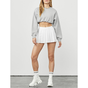 Sudadera de algodón antiarrugas suave de alta calidad para mujer, ropa de calle de invierno, transpirable, informal, con hombros caídos, lavada - Product Image 5