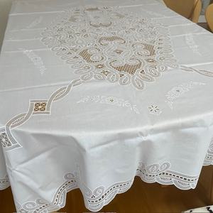 Custom Bulk <b>Round</b> <b>Tablecloth</b> High Quality <b>PVC</b> and Lace Beautiful Design for Party Luxury Rectangle Pattern for Home Use - Product Image 5