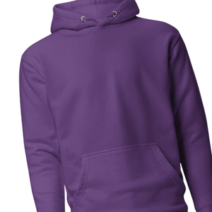 Sweat à capuche unisexe en molleton de coton premium violet, doux, chaud, décontracté, streetwear, hiver, uni, vente, fournisseur - Product Image 2