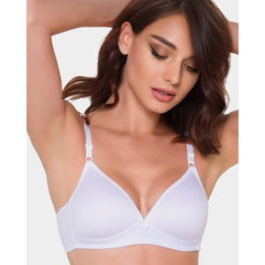 Soutien-gorge triangle sans armatures rembourré 420 Summer Bralette, floral uni, confortable, respirant, en polyamide et soie, prêt à expédier, réglable - Product Image 4