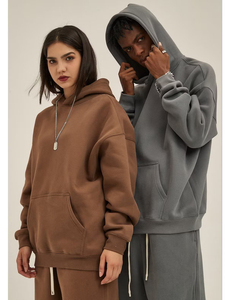 Nouveaux sweats à capuche d'hiver vierges pour hommes 2026, en molleton de coton 280G de haute qualité, style streetwear, impression numérique personnalisée en gros - Product Image 4