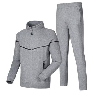Chándal Deportivo Personalizado de Alta Calidad, 100% Algodón, Transpirable e Impermeable, con Bordado de Logotipo, Unisex para Hombre, 2 Piezas - Product Image 3