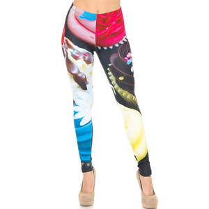 Leggings sublimés avec logo personnalisé Collants de fitness Vêtements de sport imprimés pour femmes Legging en coton pour le sport - Product Image 1