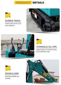 รถขุดตีนตะขาบพร้อมส่วนประกอบไฮดรอลิก ประสิทธิภาพสูง ราคาประหยัด จากโรงงาน - Product Image 6