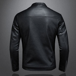 2025 HIGH STREET Style Hombres Chaqueta de cuero Venta al por mayor Chaquetas de cuero para hombres - Product Image 2