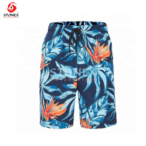 Personalizado 100% puro algodón hombres verano Athleisure cordón pantalones cortos Casual patrón bolsillos - Product Image 6