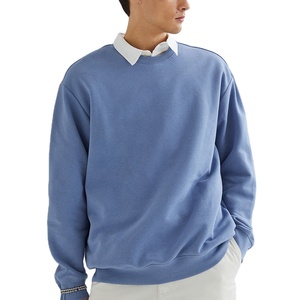 Male Sweat Shirt With Crew Neck Hot Design OEM Custom Made Men Cotton <b>Plain</b> <b>Sweatshirt</b> - Product Image 1