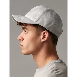 Casquette promotionnelle personnalisable en faux daim à 6 panneaux pour le merchandising - Product Image 1