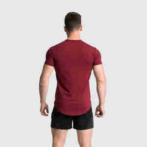 T-shirts en coton pour hommes gym wear nen t-shirt avec logo personnalisé - Product Image 3