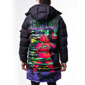 Veste matelassée imperméable respirante à col montant tendance en toile longue pour homme, vente en gros, meilleur design, grande taille - Product Image 3