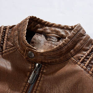 Concevez vos propres vestes en cuir Veste en cuir pour hommes de haute qualité au meilleur prix Veste d'hiver à manches longues - Product Image 4