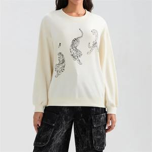 Sudaderas con estampado de tigre para mujer, Jersey gráfico informal, camisetas de gran tamaño, ropa de calle para salir - Product Image 6
