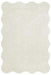 Tapis en laine touffeté à la main de haute qualité dans la conception de pétoncles tapis à poils coupés en os blanc pour la décoration intérieure salon moderne - Product Image 3