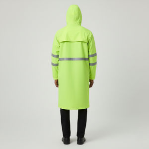 Chaqueta Impermeable de Seguridad Reflectante de Poliéster con Cinta Reflectante Personalizada, Chaqueta Larga Impermeable para Trabajo - Product Image 6