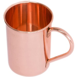 Mule classique en cuivre massif de Moscou tasses en cuivre massif pur sans doublure finition lisse tasses en cuivre métallique pour une utilisation dans les fêtes - Product Image 1