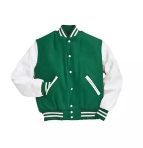 Nouvelles vestes d'université pour hommes vêtements d'hiver en laine à manches longues col montant veste varsiti pour adultes - Product Image 3