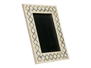 Marco de Fotos Rectangular de MDF Ecológico Personalizado Más Vendido, Incrustaciones de Hueso Natural Modernas con Estilo Amoroso, Pulido por Crescent Crafts - Product Image 6