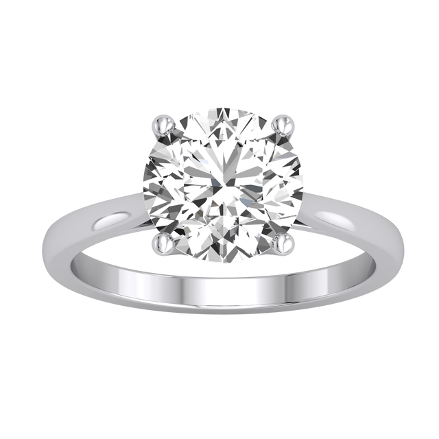 High-Demand Ladies White Gold 9k Lab-Grown Diamond Ring 3.03ct Brilliant Cut IGI Certified Unique Design Luxury Exported India