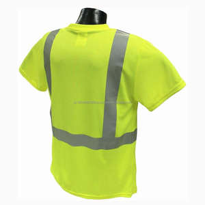 Camiseta de Seguridad de Alta Visibilidad con Tejido Transpirable y Reflectante Plateado Brillante para Trabajos de Seguridad - Product Image 2