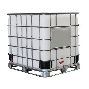 ถัง IBC มือสอง ขนาด 330 แกลลอน ทำจากพลาสติก HDPE พร้อมพาเลทคอมโพสิต - Product Image 2