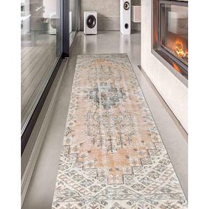 Tapis imprimé personnalisé : Tapis d'appoint bohème antidérapant, tapis fin non tissé - Product Image 5