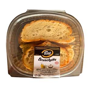 Tissi 130g x 6 pièces Bruschetta à l'huile d'olive extra vierge, épices et herbes, sel de Piran, texture croustillante de blé - Product Image 1