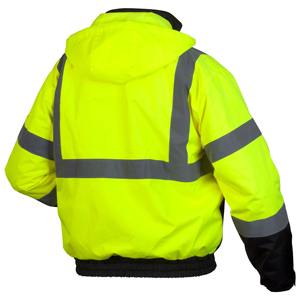 Veste de sécurité haute visibilité Construction à fermeture éclair imperméable Oxford Workwear Sleeve Vestes de travail réfléchissantes d'hiver - Product Image 6