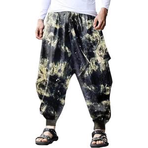 Pantalons pour hommes Pantalons en coton pour hommes Pantalons décontractés à taille élastique Pantalons de survêtement d'hiver à motif droit fabriqués par Dress Sports - Product Image 1