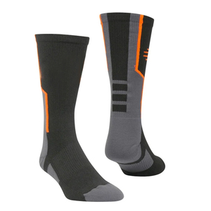Chaussettes de basket-ball pour adultes, bleu marine et rouge, respirantes, avec revers tricoté en spandex, pour le sport d'automne - Product Image 5
