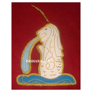 Forme de lapin Design Unique Broderie Zari Dorée Et Travail Perlé Décoration D'arbre De Noël Et Cadeau Fête Nouveaux Ornements Suspendus - Product Image 1