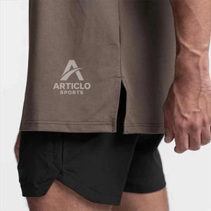 Última moda camiseta de peso pesado de gran tamaño ropa de calle personalizada tendencia nueva llegada hombro caído camiseta de gran tamaño Vintage - Product Image 2