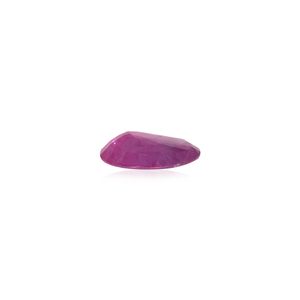 Saphir naturel rose rubis facetté de 2,36 carats, taille ovale cœur étoile, pierre précieuse de 8 mm de hauteur, diamètre du trou de 1 mm, créé en laboratoire, traité thermiquement - Product Image 2