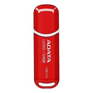 Chiavetta USB Adata UV150 64GB 3.2 Gen 1 Stile Red Key con Cordino, Materiale Plastico, Logo Inciso, Interfaccia USB 2.0 3.0 - Product Image 3