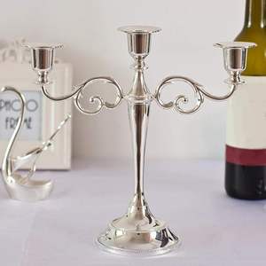 Soporte de vela de metal de calidad superior Soporte de vela de metal puro de diseño clásico del mejor exportador de India - Product Image 3