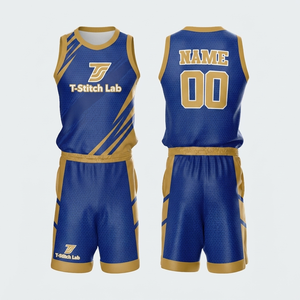 Maillots de basket-ball pour hommes de qualité supérieure à prix abordable – Ensemble de maillots de sport sans manches à col ras du cou du meilleur fabricant - Product Image 5