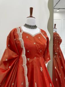 Đẹp hiện đại radhe xuất khẩu <span class=keywords><strong>salwar</strong></span> kameez trong ánh sáng lung linh vải lụa với bên trong chinon lót nhanh chóng khô giản dị & tốt nghiệp mặc - Product Image 4