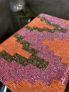 2025 calidad moda señora juego día bolso multicolor con cuentas diseño decorativo con cuentas monedero impermeable algodón botón para la venta - Product Image 2