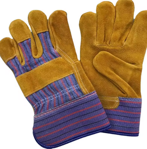 Gants en cuir de vache très résistants de qualité pour l'exportation Gants de sécurité canadiens avec manchette en caoutchouc Polyvalent pour le jardinage et le travail - Product Image 6
