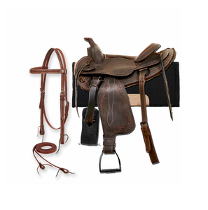 Selle de cheval de randonnée en cuir marron personnalisée 2026, cuir de haute qualité, selle de cheval, selle de randonnée, selle de spectacle western, selle de randonnée - Product Image 5