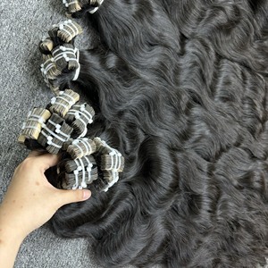 Venta caliente de alta calidad de cinta en la onda natural vietnamita extensiones de cabello humano virgen cabello humano - Product Image 4